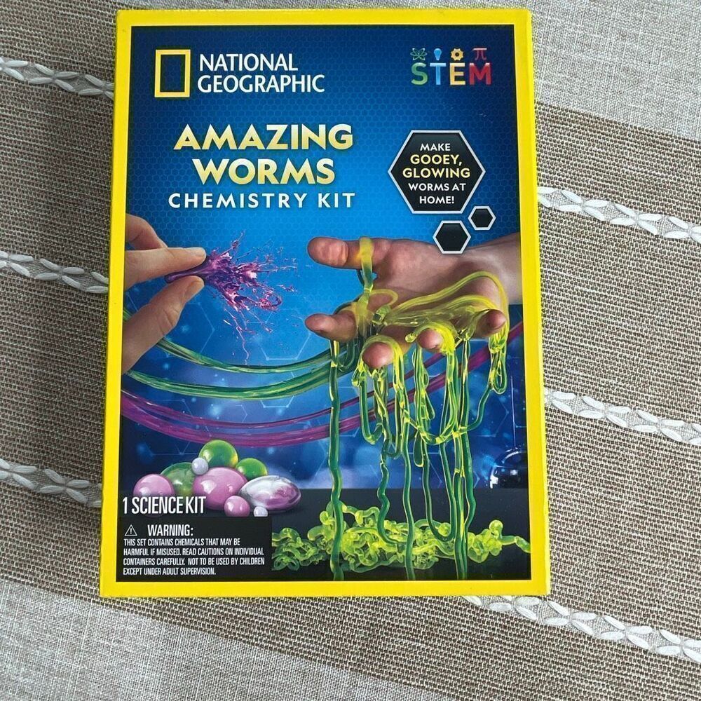 National Geographic STEN Amazing Worms Chemistry Kit NIB